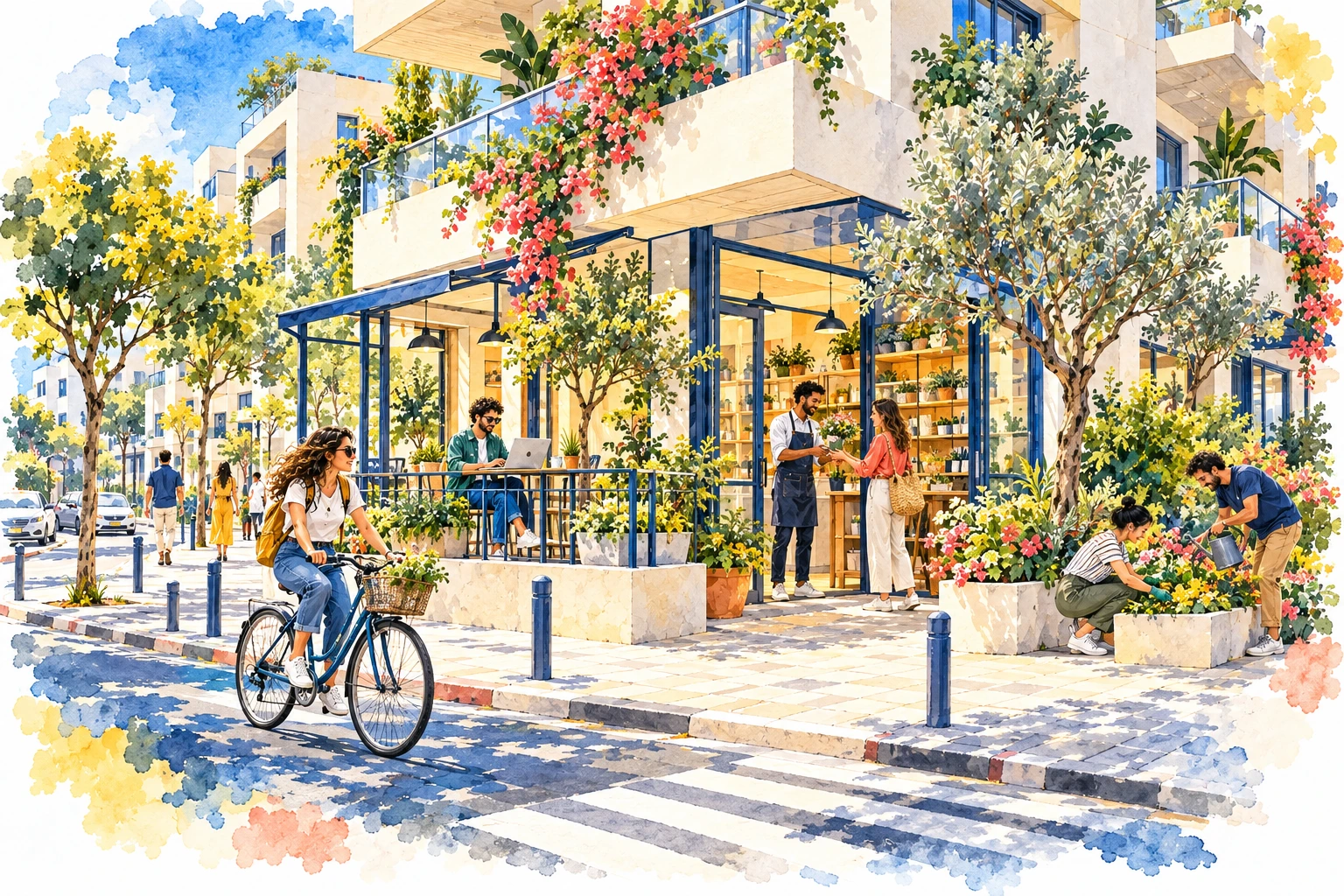 An active city street where residents build new businesses, projects, and connections
