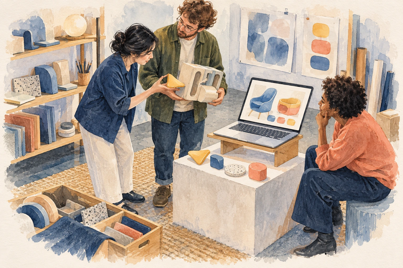 Community members share physical and digital projects, feedback, and opportunities to collaborate
